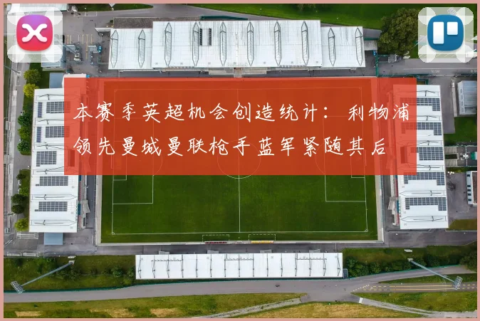 本赛季英超机会创造统计：利物浦领先曼城曼联枪手蓝军紧随其后